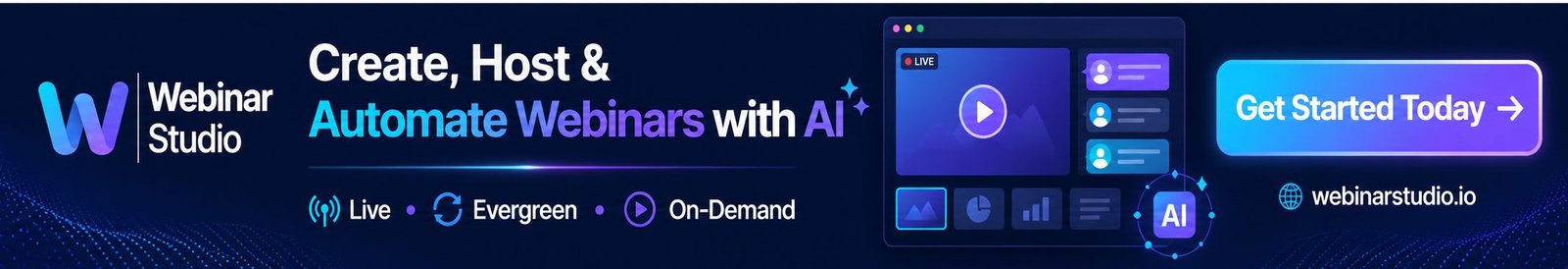 Webinar Studio - Create, Host and Automate Webinars with AI